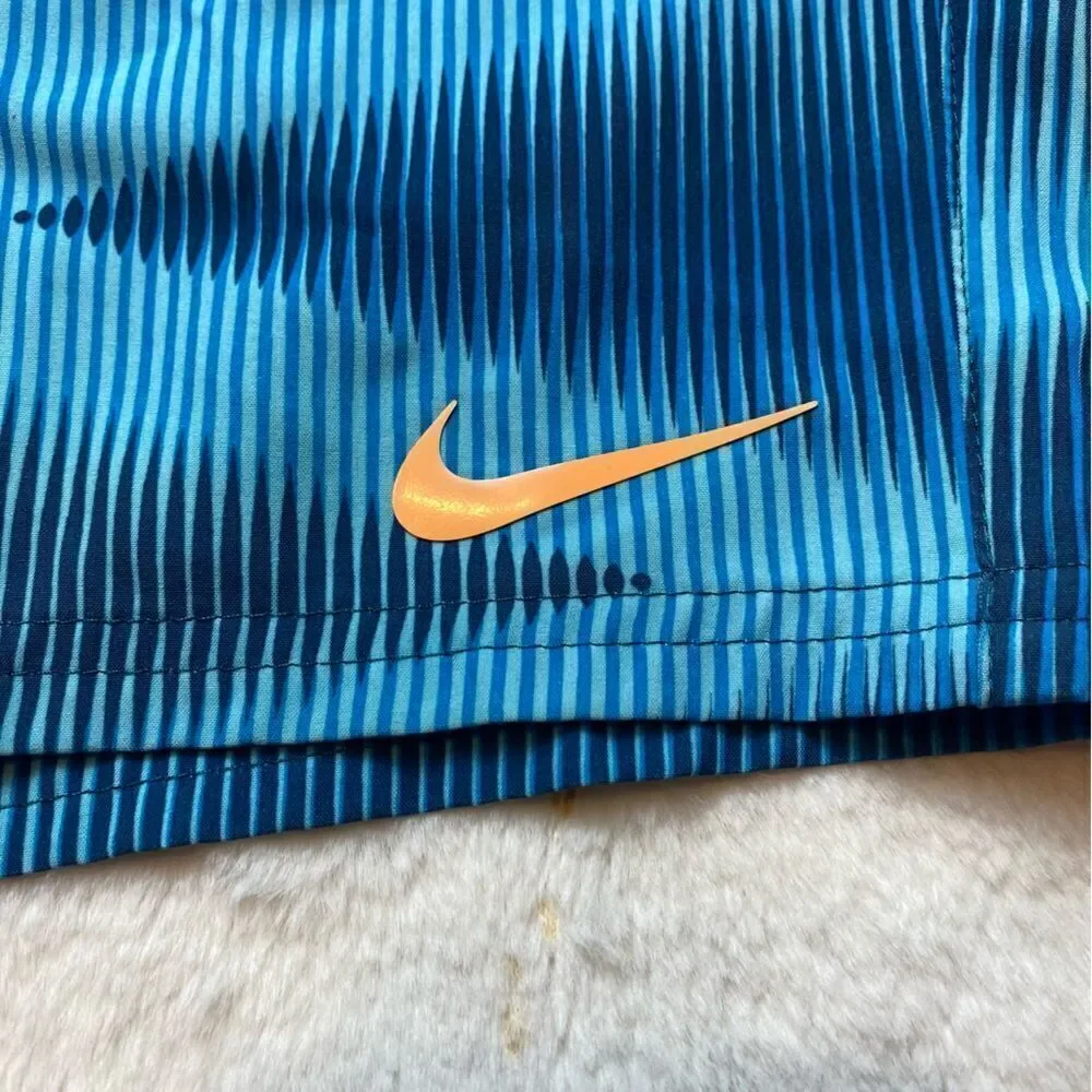 Nike Blue Tone Striped Board Shorts Size 36
